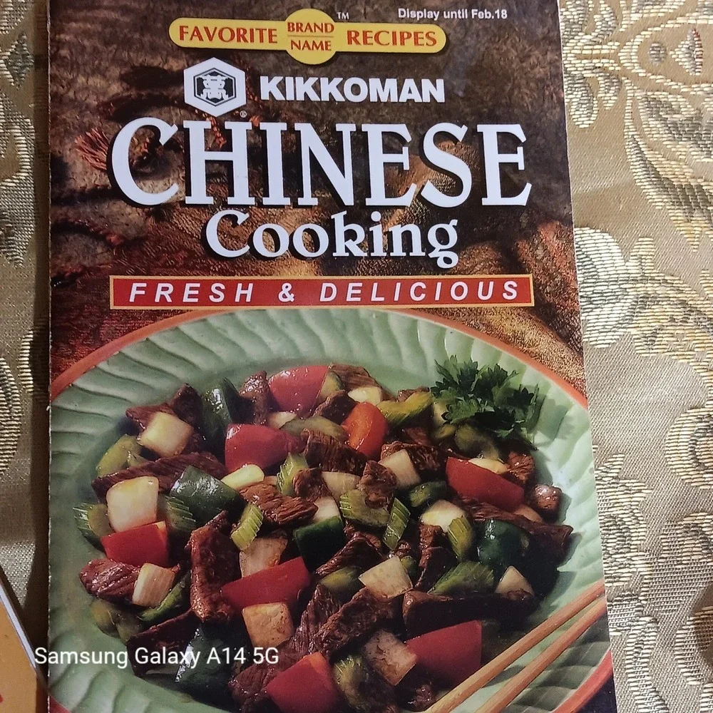 Vintage Chinese Cooking Recipe Booklet Lot Kikkoman Dynasty Stir-Fry 6pc + Clips